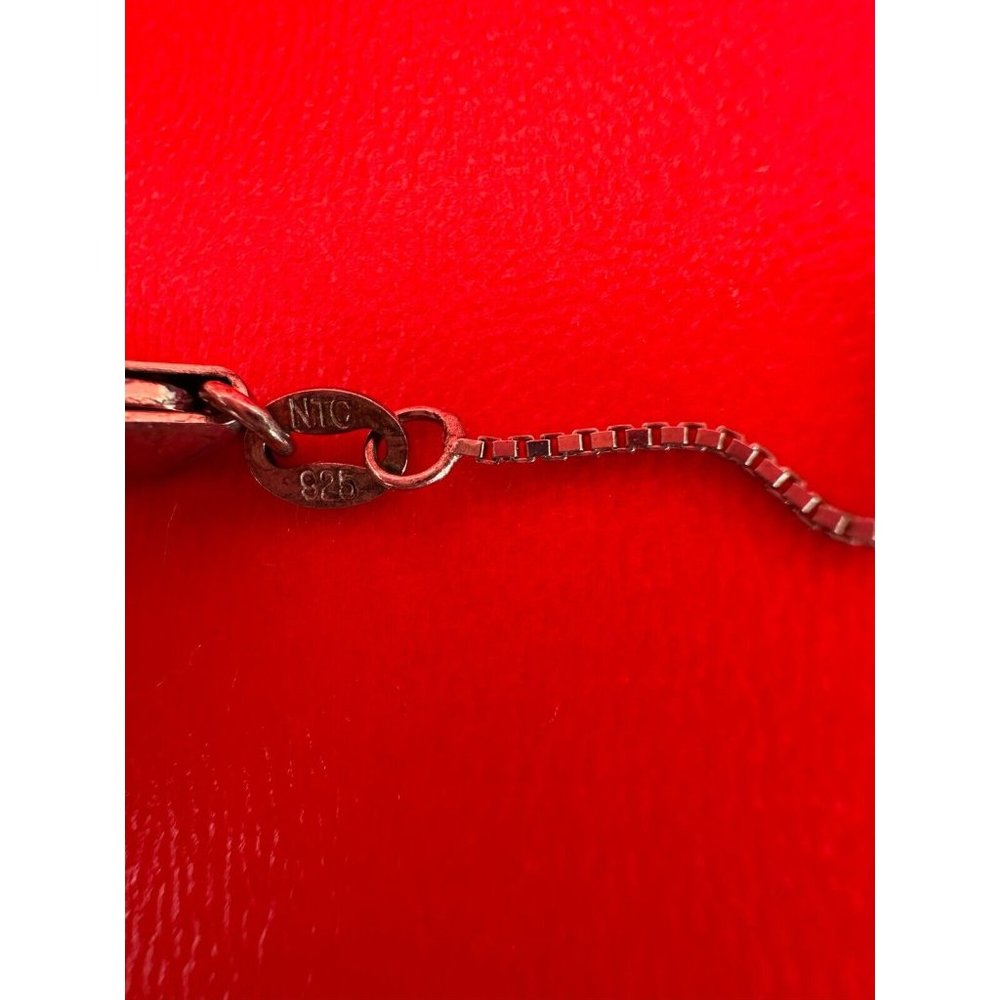BBJ Signed Cabochan Blue Sodalite Sterling Silver Pendant Chain Necklace - Picture 7 of 11